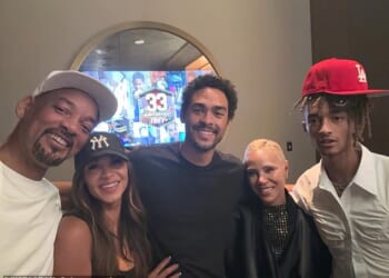 Earlier this week, Will Smith delighted fans when he posed for rare snaps with his eldest son Trey - with many having forgotten the Oscar-winner has three children (L-R Will, his ex-wife Sheree Zampino, Trey, Jada Pinkett Smith and Jaden Smith)