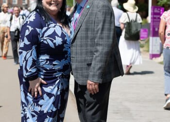 Lisa Riley revealed that she was 'very happily settled' as she spoke about her beloved fiancé Al during her stint in the I'm A Celebrity Jungle this week (pictured together in May 2024)