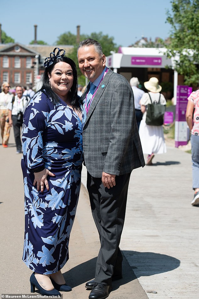 Lisa Riley revealed that she was 'very happily settled' as she spoke about her beloved fiancé Al during her stint in the I'm A Celebrity Jungle this week (pictured together in May 2024)