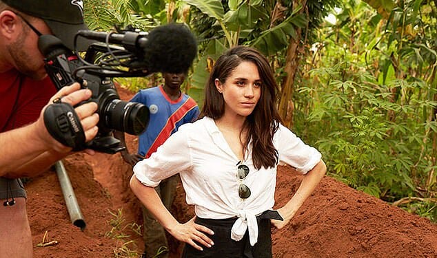 According to Meghan's bio on the official Sussex website, the Duchess spent her time between filming Suits travelling to other countries like Rwanda and India 'to support humanitarian missions' led by World Vision