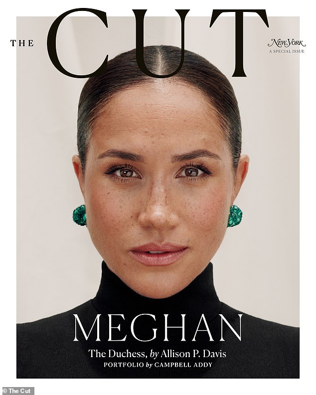 Meghan previously worn the Chanel outfit for a photoshoot in 2022 for The Cut magazine. The cover of that magazine - which shows her wearing a different outfit - is pictured above