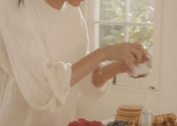 In the latest video uploaded to the As Ever Instagram page, the Duchess of Sussex , 44, can be seen setting up a luxurious breakfast station in her home kitchen