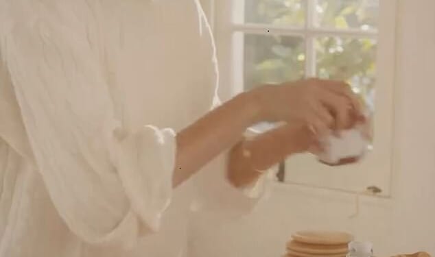 In the latest video uploaded to the As Ever Instagram page, the Duchess of Sussex , 44, can be seen setting up a luxurious breakfast station in her home kitchen