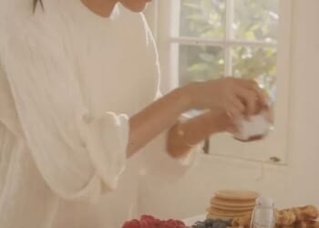 In the latest video uploaded to the As Ever Instagram page, the Duchess of Sussex, 44, can be seen setting up a luxurious breakfast station in her home kitchen