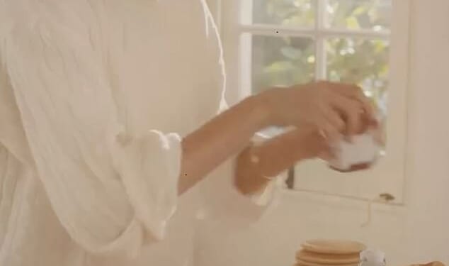In the latest video uploaded to the As Ever Instagram page, the Duchess of Sussex, 44, can be seen setting up a luxurious breakfast station in her home kitchen