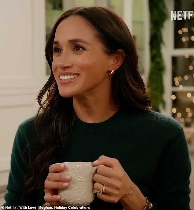 Meghan Markle, 44, took to Instagram to share a short video captioned 'Let the 'game begin. Get It? #mome joke' as she mixed an array of seasonings into a bowl