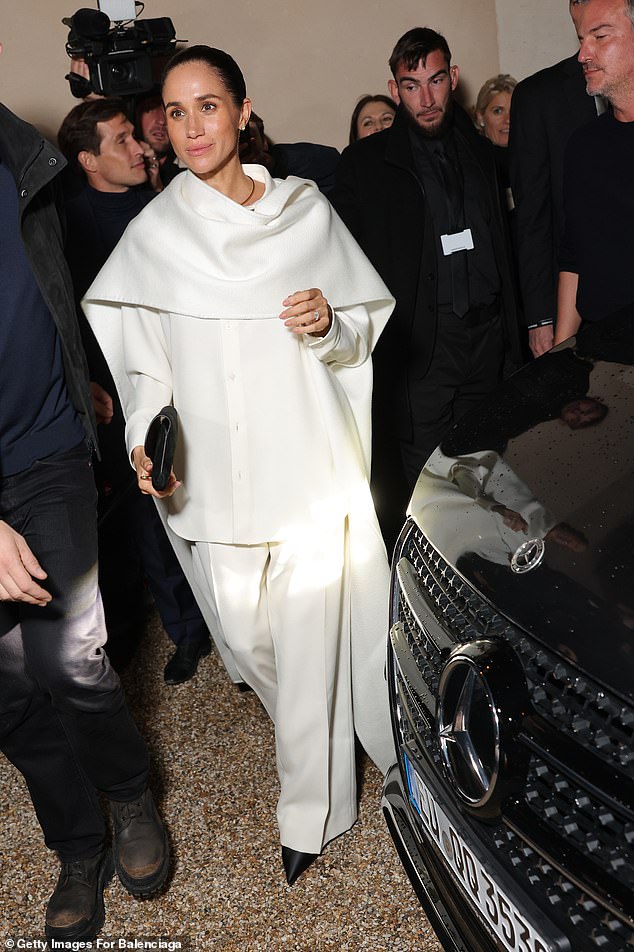 The Duchess of Sussex made a surprise appearance at Balenciaga's Womenswear Spring/Summer 2026 show in Paris on October 4, then travelled to New York City days later