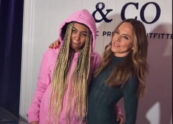 Mel C shared a sweet moment with Mel B 's daughter Phoenix at the SuperDry & Co event in London on Tuesday evening