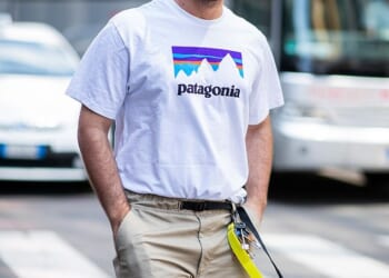 From Patagonia to Louis Vuitton, logos should not be plastered across your front like you’re some sartorial superman from Planet No Style, writes Flora Gill