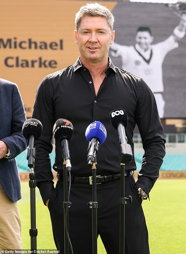 Michael Clarke has opened up about his battle with skin cancer. (Pictured)