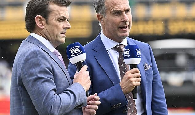 Michael Vaughan (pictured right with Adam Gilchrist) has issued a warning to Ben Stokes¿ side, claiming England fans ¿could turn on the tourists if they keep making the same mistakes¿.
