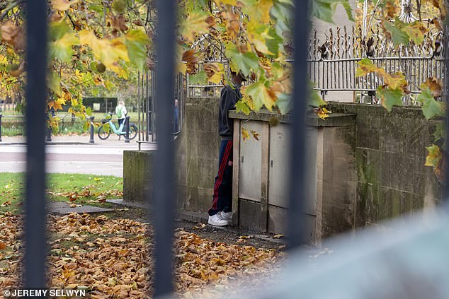 Local workers complain migrants often openly urinate and defecate outside the house