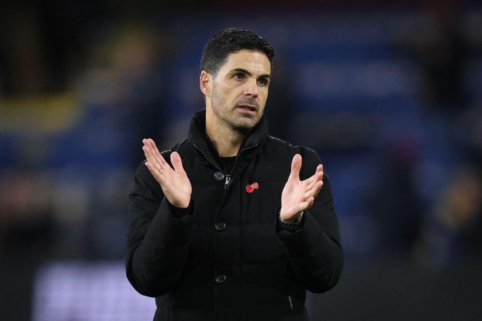 Burnley, England, 1st November 2025. Mikel Arteta the head coach / manager of Arsenal reacts at full time during the Burnley vs Arsenal Premier League match at Turf Moor, Burnley. Picture credit should read: James Baylis / Sportimage