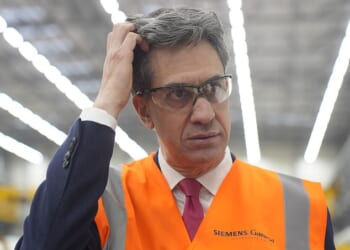 The energy price cap is £190 higher than when Labour came to power last year, despite Ed Miliband's (pictured) pre-election pledge to cut bills by £300