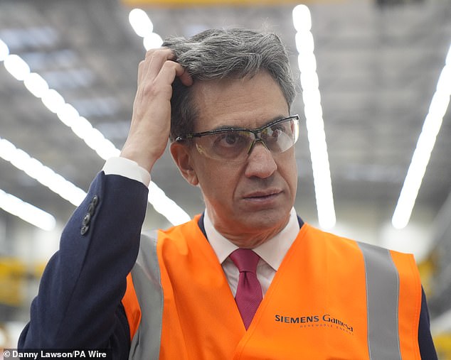 The energy price cap is £190 higher than when Labour came to power last year, despite Ed Miliband's (pictured) pre-election pledge to cut bills by £300