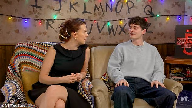 Noah then began, 'Millie Bonnie Brown -,' but was stopped with the actress added, 'Drop the Brown'