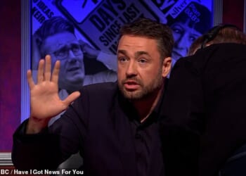 The breaking news was reported as this week's episode of Have I Got News For You was being filmed and the producer, unsurprisingly, took the decision to halt the show to pass on the news to this week's host Jason Manford
