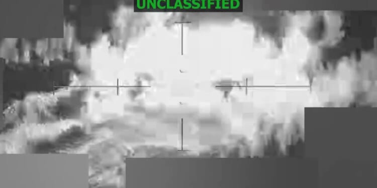 Moment US strikes another drug smuggling vessel, killing 3, as narco war ramps up