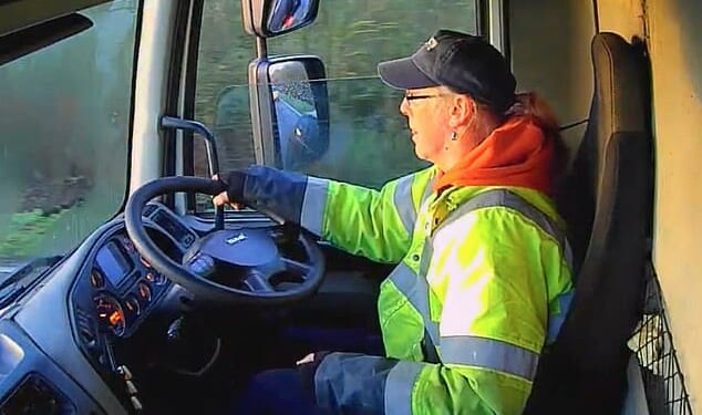 Christopher Tribe, 57, was looking out through the tiny gap when he ploughed straight into a mini-van in Sandycroft, Flintshire