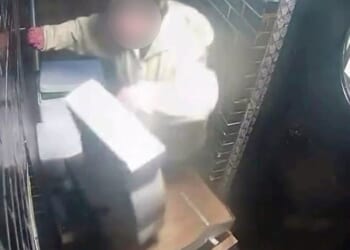 Footage has emerged of a woman lifting bags of meat from outside Galvin La Chapelle, the Michelin-starred Spitalfields restaurant, earlier this month