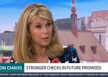 Kate Garraway was caught whispering to her co-star on live TV during Friday's Good Morning Britain