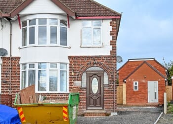 Clair Birch sought permission for a one-bedroom annexe to replace a garage - but neighbours have branded the new build an 'eyesore'