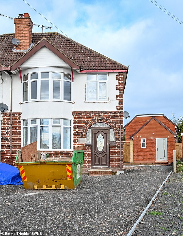 Clair Birch sought permission for a one-bedroom annexe to replace a garage - but neighbours have branded the new build an 'eyesore'