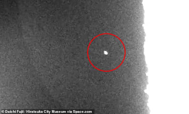 Japanese astronomer Daichi Fujii captured the first mysterious flash on the moon on October 30 near the giant Gassendi Crater