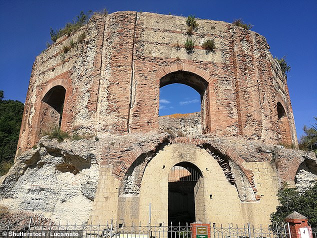 The stunning octagonal structure at Baiae near Naples, southern Italy has stood for nearly 2,000 years in a geologically active area