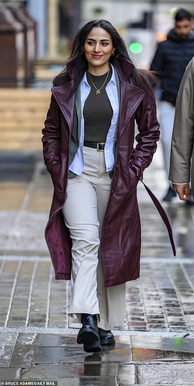 Dr Rahmeh Aladwan, 31,arrives at the Medical Practitioners' Tribunal Service hearing today