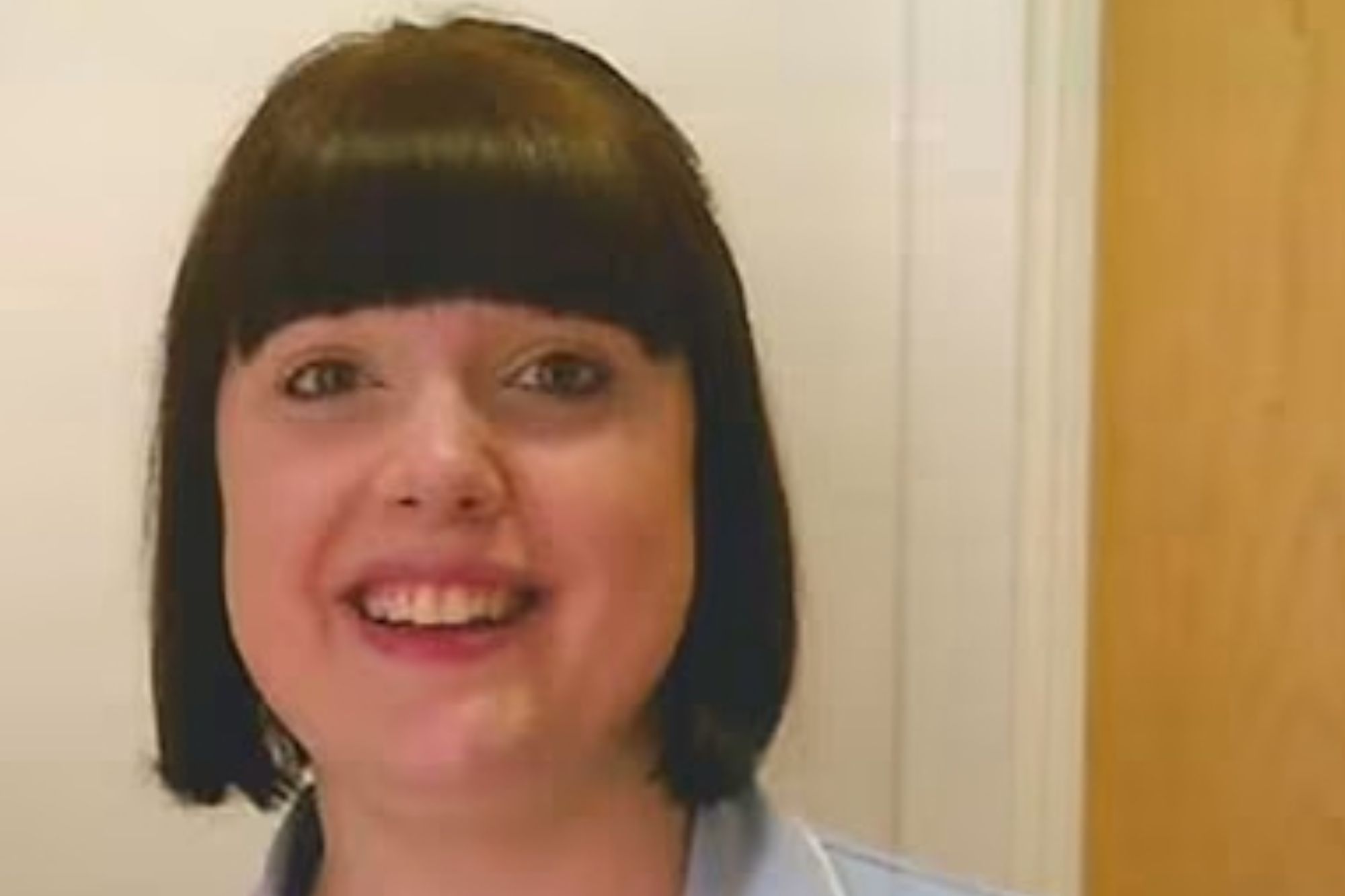 An image collage containing 1 images, Image 1 shows Paula Ivers, an NHS nurse