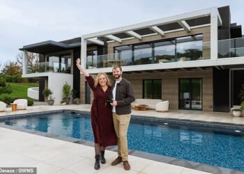 Alistair Walker, 33, from Darlington, and wife Naomi, 32, won a £4m house in the Surrey Hills