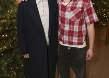 Jeff Brazier and his son Freddy put on a united front on Friday night as they stepped out together at Tulleys Farm's Christmas light festival - just days after both facing fresh heartbreak