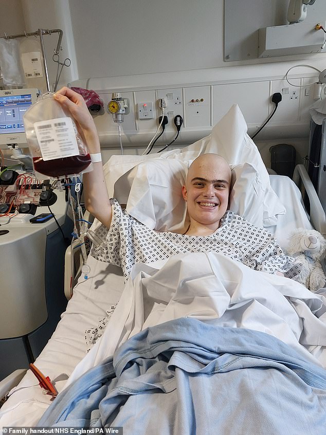 Harry, a 19-year-old student from Harrogate, was treated with Obe-cel as part of a clinical trial in 2024