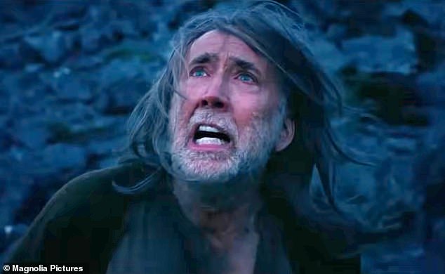 Critics were largely negative on The Carpenter's Son, a biblical horror film starring Nicolas Cage as Joseph, the father of Jesus; pictured in The Carpenter's Son