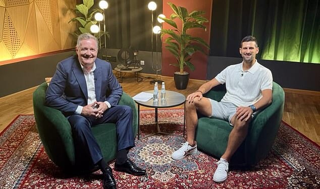 Piers Morgan issued an apology to Novak Djokovic after criticising his Covid-19 stance
