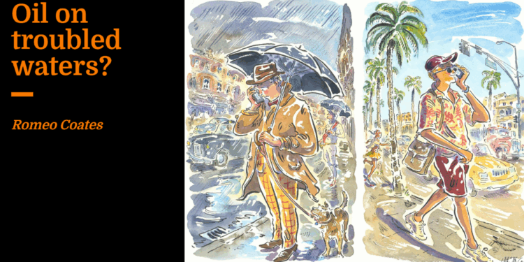 Oil on troubled waters? | Romeo Coates
