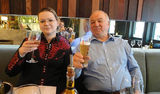 Sergei Skripal with his daughter Yulia's symptoms began as they were eating lunch at the Italian restaurant chain Zizzi in Salisbury