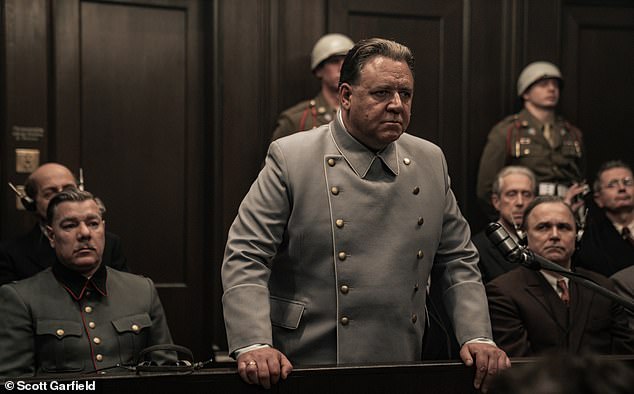 Russell Crowe as Hermann Goering in the questionable new film about the Nuremberg war crimes trials
