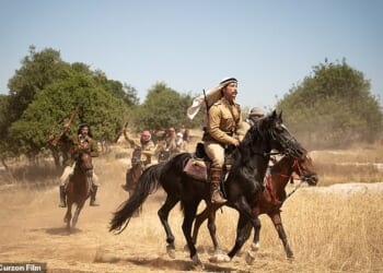 Website magazine Middle East Eye says Palestine 36 (pictured) ¿details the crimes and duplicity of British officials in Palestine in the 1930s... British soldiers are shown killing innocent people and burning entire villages'