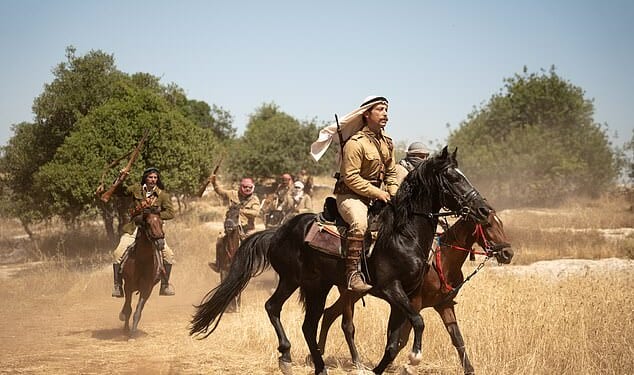 Website magazine Middle East Eye says Palestine 36 (pictured) ¿details the crimes and duplicity of British officials in Palestine in the 1930s... British soldiers are shown killing innocent people and burning entire villages'