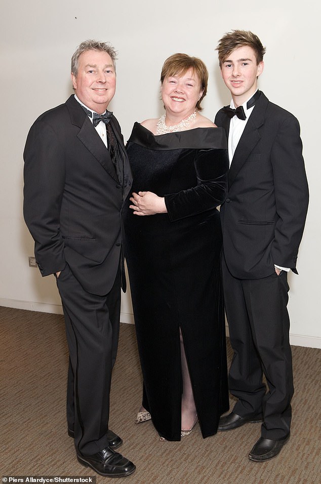 Pauline with her husband Steve Sheen and son Charlie Sheen pictured in November 2010