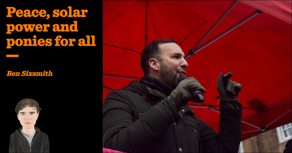 Peace, solar power and ponies for all | Ben Sixsmith