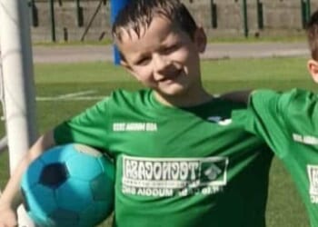 Olena Stasiuk, a 55-year-old Ukrainian woman, cut the throat of her son, Giovanni (pictured), in their home in Muggia