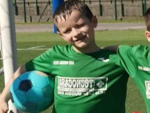 Olena Stasiuk, a 55-year-old Ukrainian woman, cut the throat of her son, Giovanni (pictured), in their home in Muggia