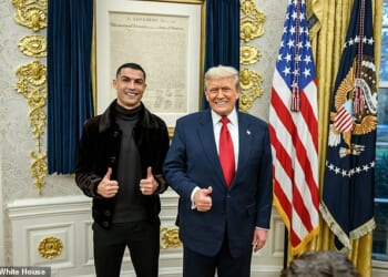 International soccer star Cristiano Ronaldo met President Donald Trump at the White House