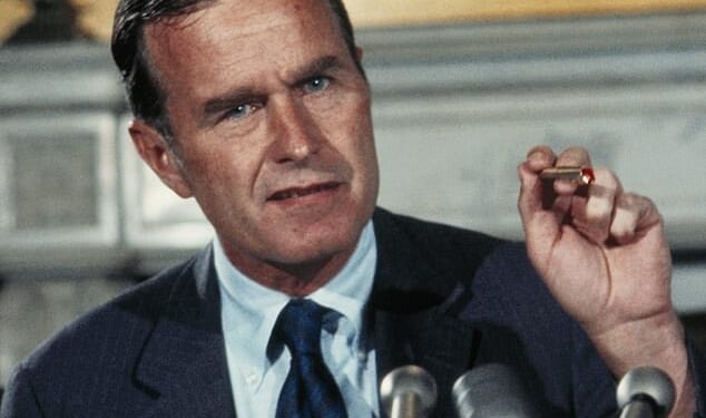 President George HW Bush learned about a 1964 alien incident after he left office