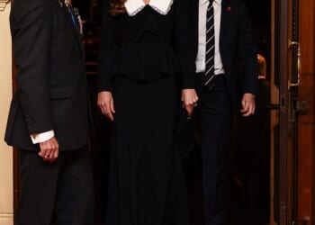 The Princess of Wales arrives at the Royal Albert Hall with her son Prince George