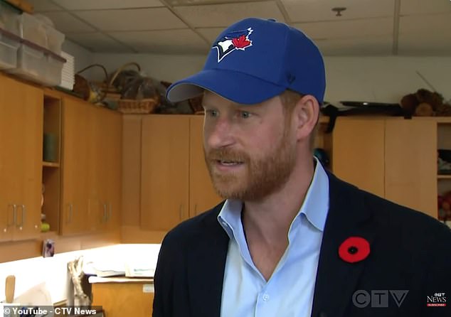 When asked by CTV News if there was anything he would like to say about the scandalous move, Harry said: 'Oh the LA Dodgers hat, hatgate. Firstly I would like to apologise to Canada for wearing it'