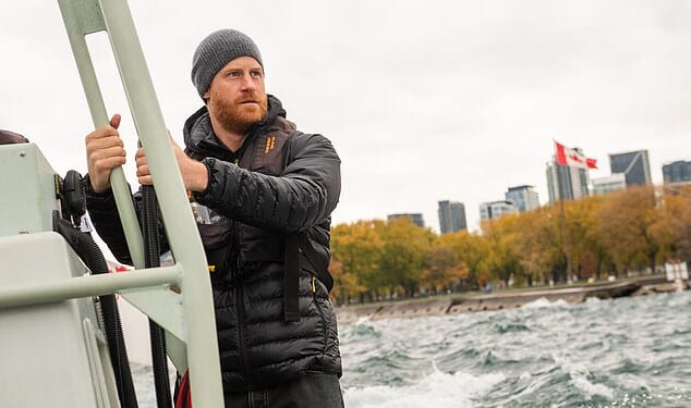 Prince Harry has been accused of 'copying' his older brother Prince William after posing for a remarkably similar photo opportunity